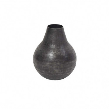 Vase Shadow Anthracite Bulbeux Aluminium