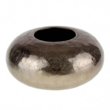 Vase Bronze Aluminium Diamètre 34X16 Cm