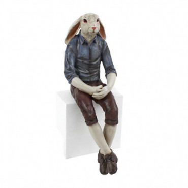 Figurine Edge Sitting Lapin Polyrésine