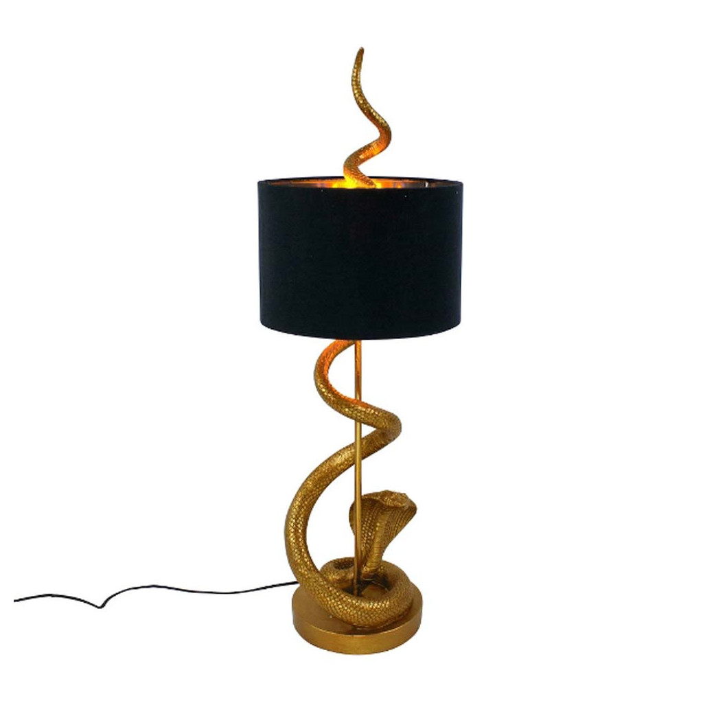 Lampe De Table Serpent Kaara Doré/Noir Werner Voss