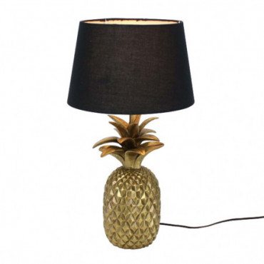 Lampe De Table Ananas Doré/Noir E27