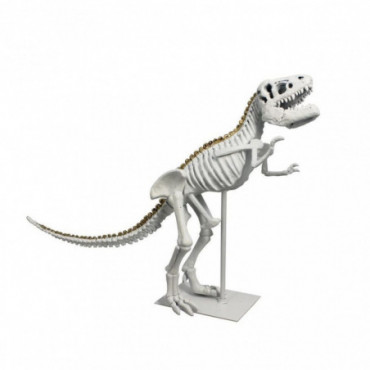 Dinosaure décoratif blanc et doré H36cm Tyrex