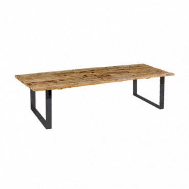 Table en bois de teck recyclé 200x90cm Sarmaty