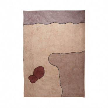 Tapis abstrait en coton tissé à la main 160 x 230 cm Amira