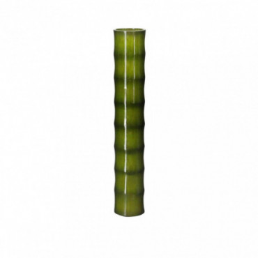 Vase en bambou vert H80cm Kruger