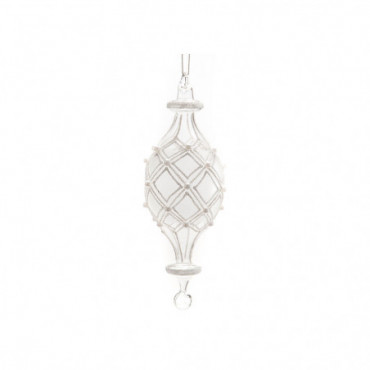 Boule Perle Couture Hauteur 20 Transparent / Blanc