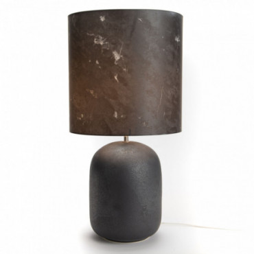 Lampe De Table Monica Abat-jour Ciment - E27_40W