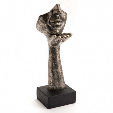 Statue Visage Bisou Bronze