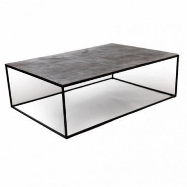 Table Basse Aluminium Noire