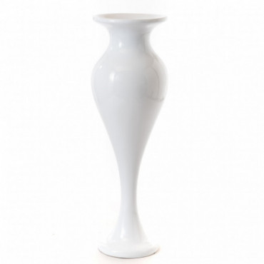 Vase Ondula Hauteur 120 Diametre 43 Blanc Mod-Wh