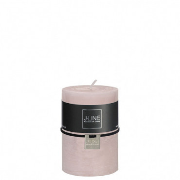Bougie Cylindrique Rose Poudre M -48H