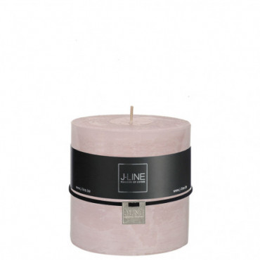 Bougie Cylindrique Rose Poudre -80H