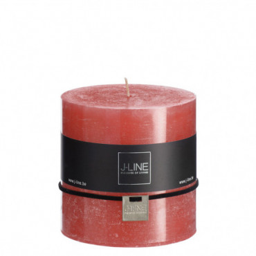 Bougie Cylindrique Rouge -75H
