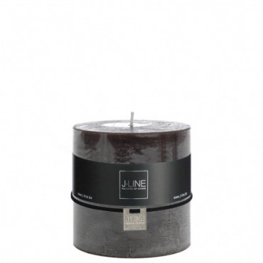 Bougie Cylindre Marron/Noir -80H