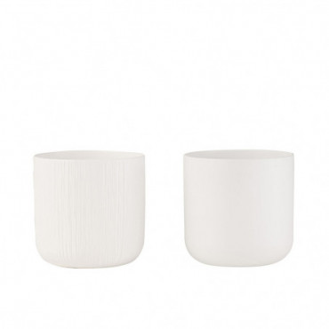 Cache-pot Gen Ceramique Blanc Extra Grand