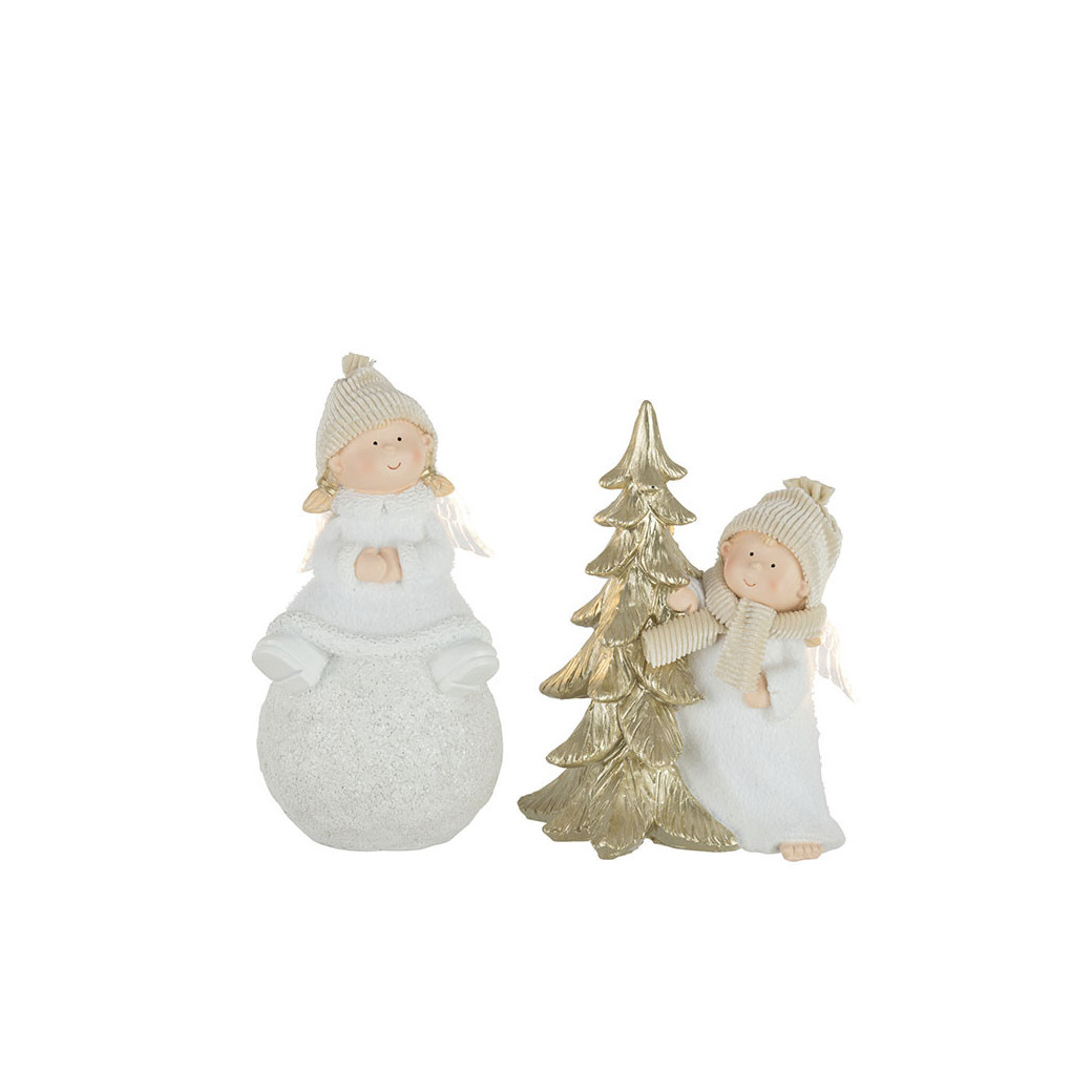 Lot De 24 Pendentifs En Bois Pour Sapin De Noël - Blanc
