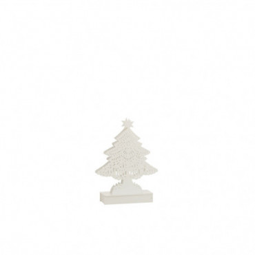 Sapin De Noel Decoratif Led Bois Blanc Petit