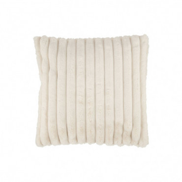 Coussin Corduroy Polyester Creme