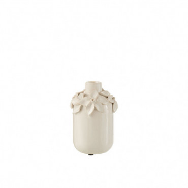 Vase Fleur Ceramique Blanc