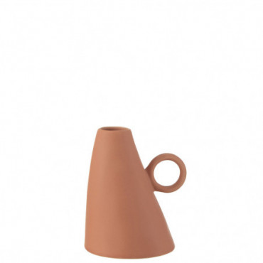 Vase Incline Ceramique Orange