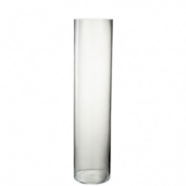Vase Cylindrique Buis Verre Transparent