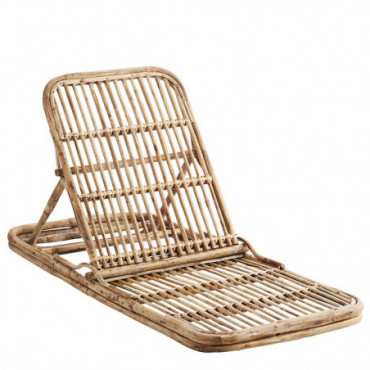 Chaise De Plage Pliable En Bambou