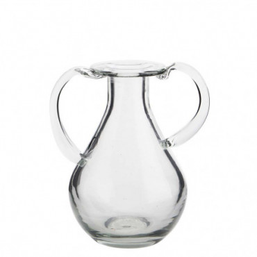 Vase En Verre Avec Anses 10.5X16Cm 40 Cl