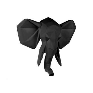 Suspension Murale Origami Éléphant Noir