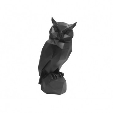 Statue Origami Hibou Noir