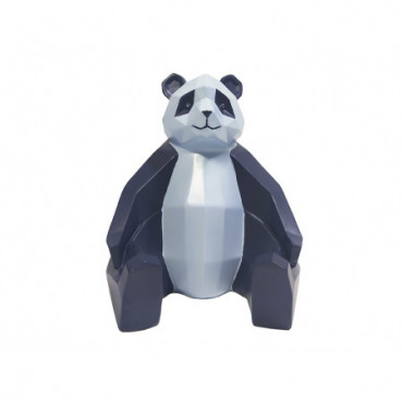 Statue Origami Panda Bleu