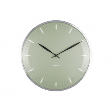 Horloge Murale Feuille Vert