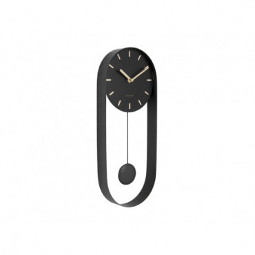 Horloge Murale Pendulum Charm Noir