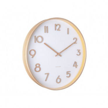 Horloge Murale Pure Cadran Moyen Blanc