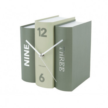 Horloge De Table Style Book Vert