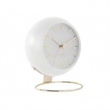 Horloge De Table Globe Blanc