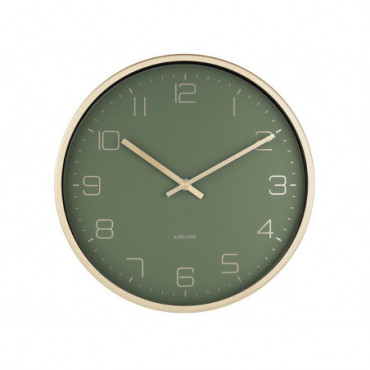 Horloge Murale Doré Elegance Vert