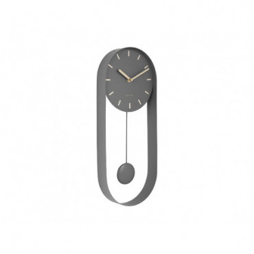 Horloge Murale Pendulum Charm Gris