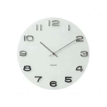 Horloge Murale Vintage Ronde Blanc