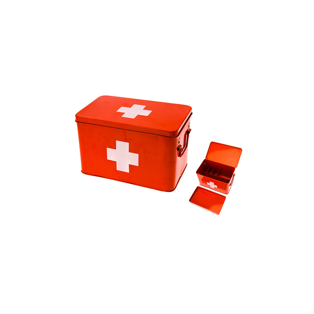 Boîte à pharmacie croix Le Rouge Present Time HM0365L