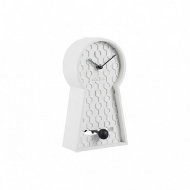 Horloge de Table Honeycomb Pendulum Blanc
