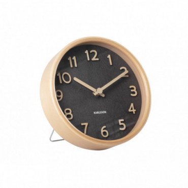 Horloge de table Pure Wood Grain Noir
