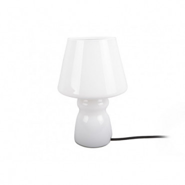 Lampe de Table Verre Classic Blanc