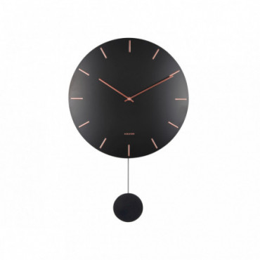 Horloge Murale Pendulum Impressive Noir