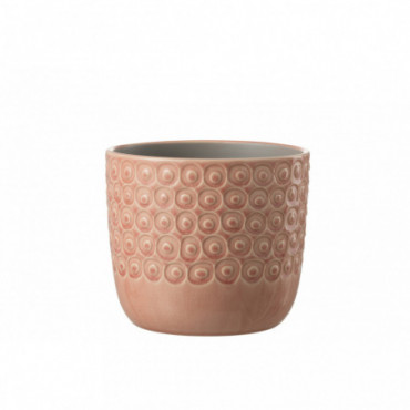 Cache-pot Boule Ceramique Rose L