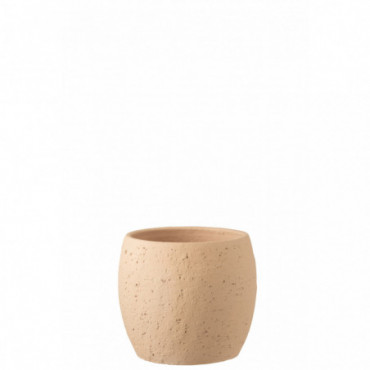 Cache-pot Enya Ceramique Beige L