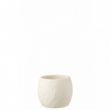 Cache-pot Enya Ceramique Blanc M