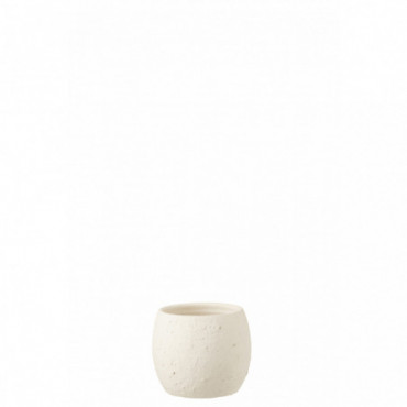 Cache-pot Enya Ceramique Blanc S