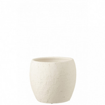 Cache-pot Enya Ceramique Blanc Xlarge