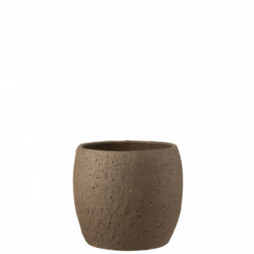 Cache-pot Enya Ceramique Marron Xlarge