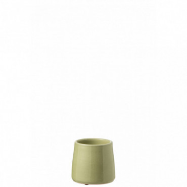Cache-pot Rond Ceramique Vert Extra S